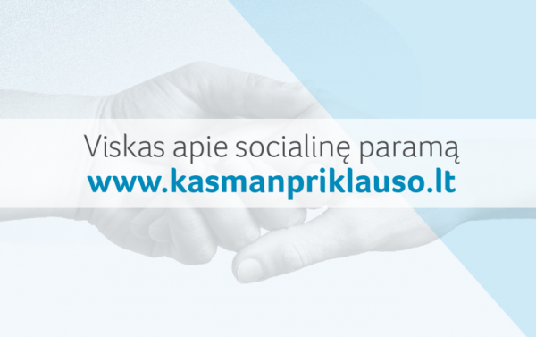 Viskas apie išmokas ir socialines paslaugas skirtingais gyvenimo atvejais – www.kasmanpriklauso.lt