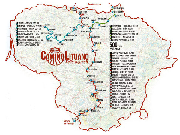 Visi kartu - Camino Lituano keliu