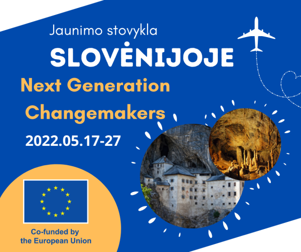 Erasmus+ jaunimo stovykla Slovėnijoje 05.17-05.27