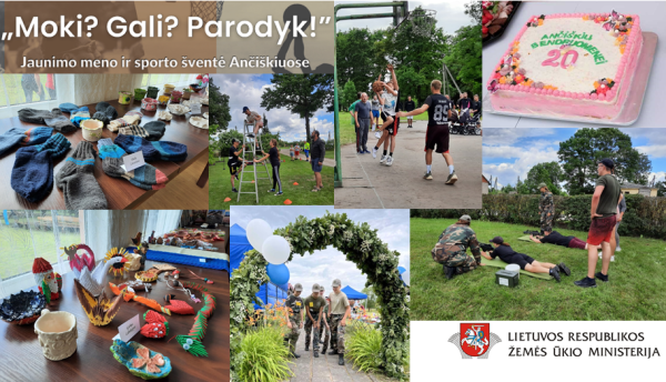 Ančiškių kaimo bendruomenė įgyvendino projektą „Meno ir sporto šventė „Moki? Gali? Parodyk!”