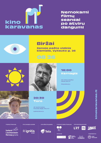 Penktadienis Biržuose: „Kino karavano“ lauko kino teatras ir nemokami filmų seansai
