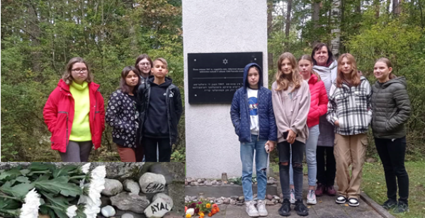 Lietuvos žydų genocido atminimo dienos paminėjimas Vabalninko Balio Sruogos gimnazijoje