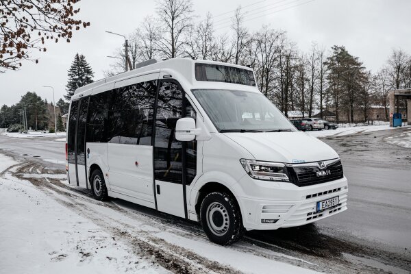 Biržų autobusų parkas pasipildė nauju elektriniu miesto autobusiuku
