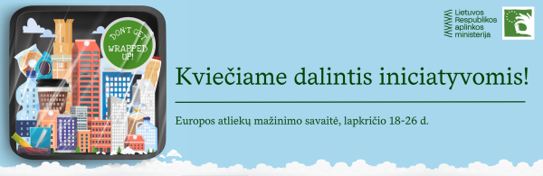 Aplinkos ministerija kviečia minėti Europos atliekų mažinimo savaitę