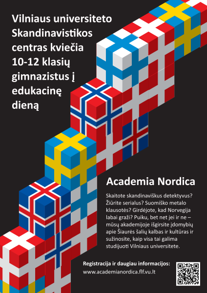 Vilniaus universitetas kviečia gimnazistus į Academia Nordica edukacinę dieną