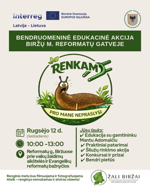 Kviečiame prisijungti prie bendruomeninės edukacinės akcijos „Renkam“